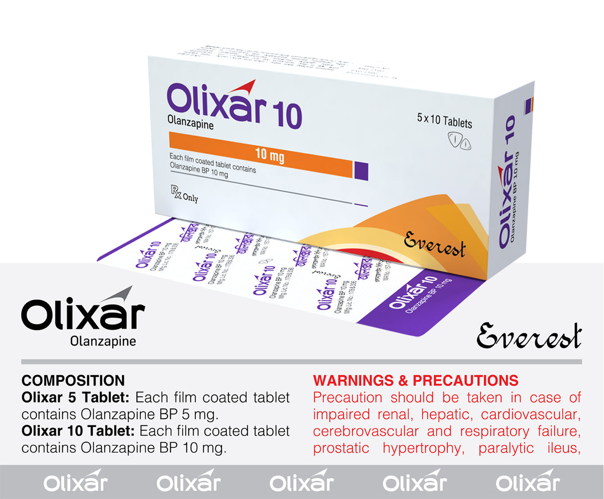 Olixar 10(Olanzapine BP 10 mg Table)