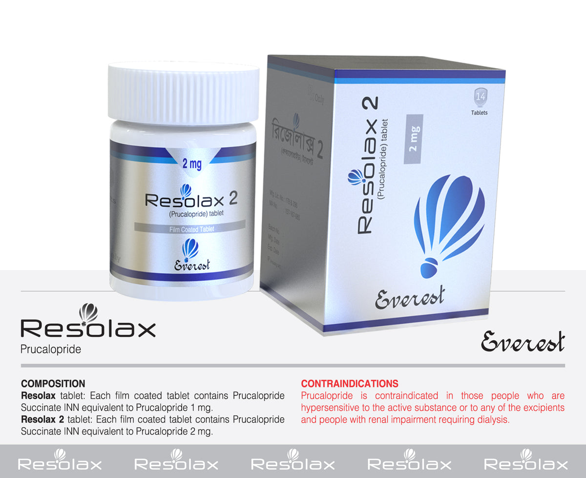 Resolax 2(Prucalopride INN 2 mg Tablet)
