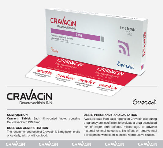 CRAVACIN(Deucravacitinib INN 6 mg)