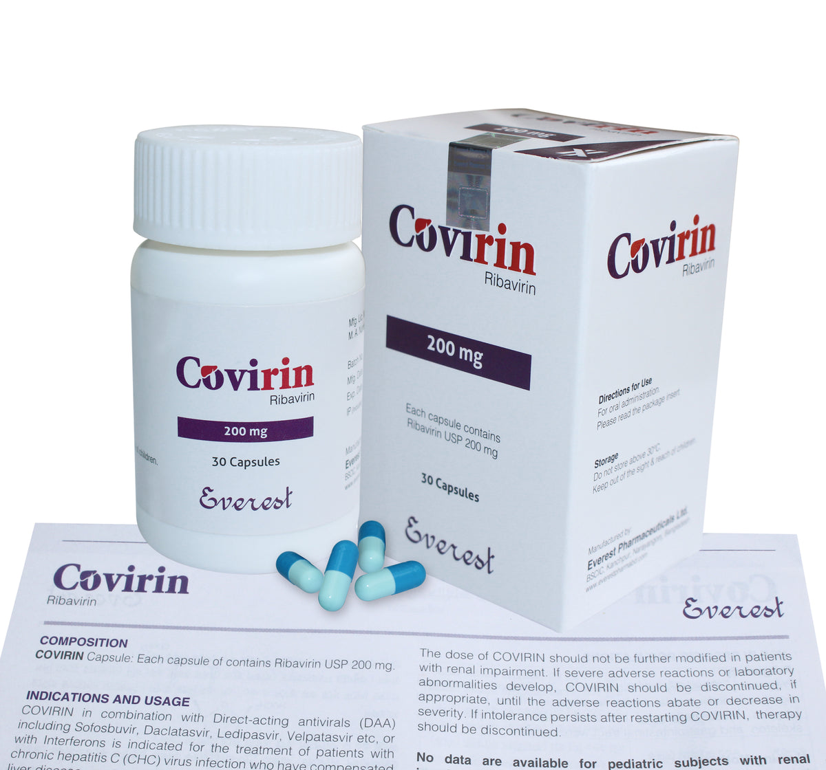 Covirin(Ribavirin USP 200mg)
