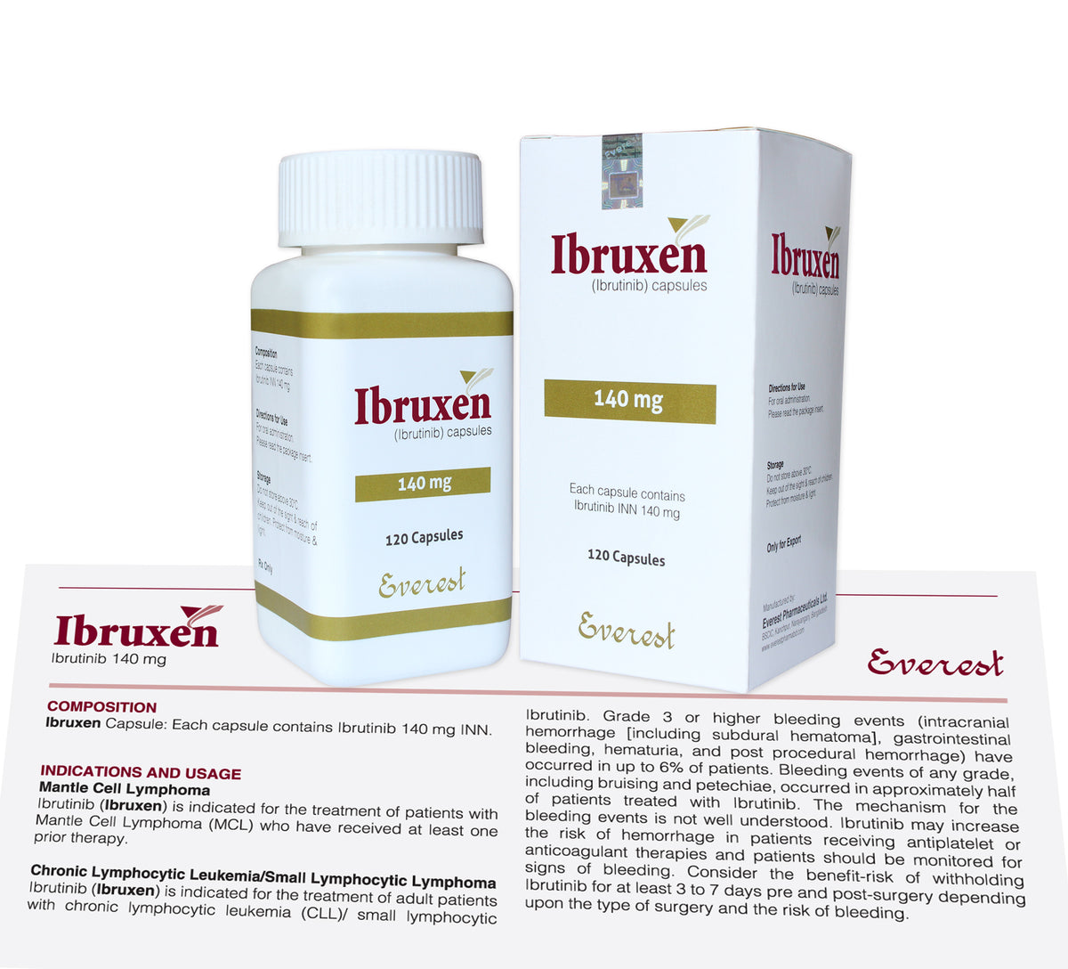 Ibruxen (Ibrutinib INN 140mg)