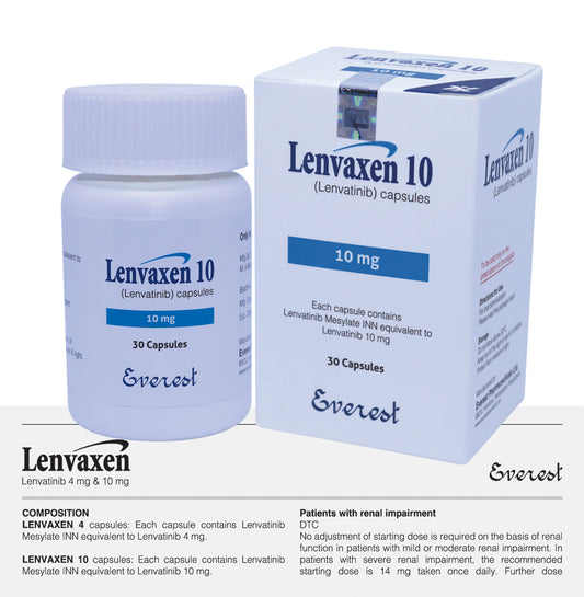 Lenvaxen 10 (Lenvatinib Mesylate INN equivalent to Lenvatinib 10 mg)