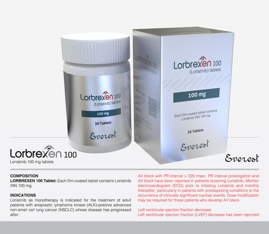 Lorbrexen (Lorlatinib INN 100 mg)