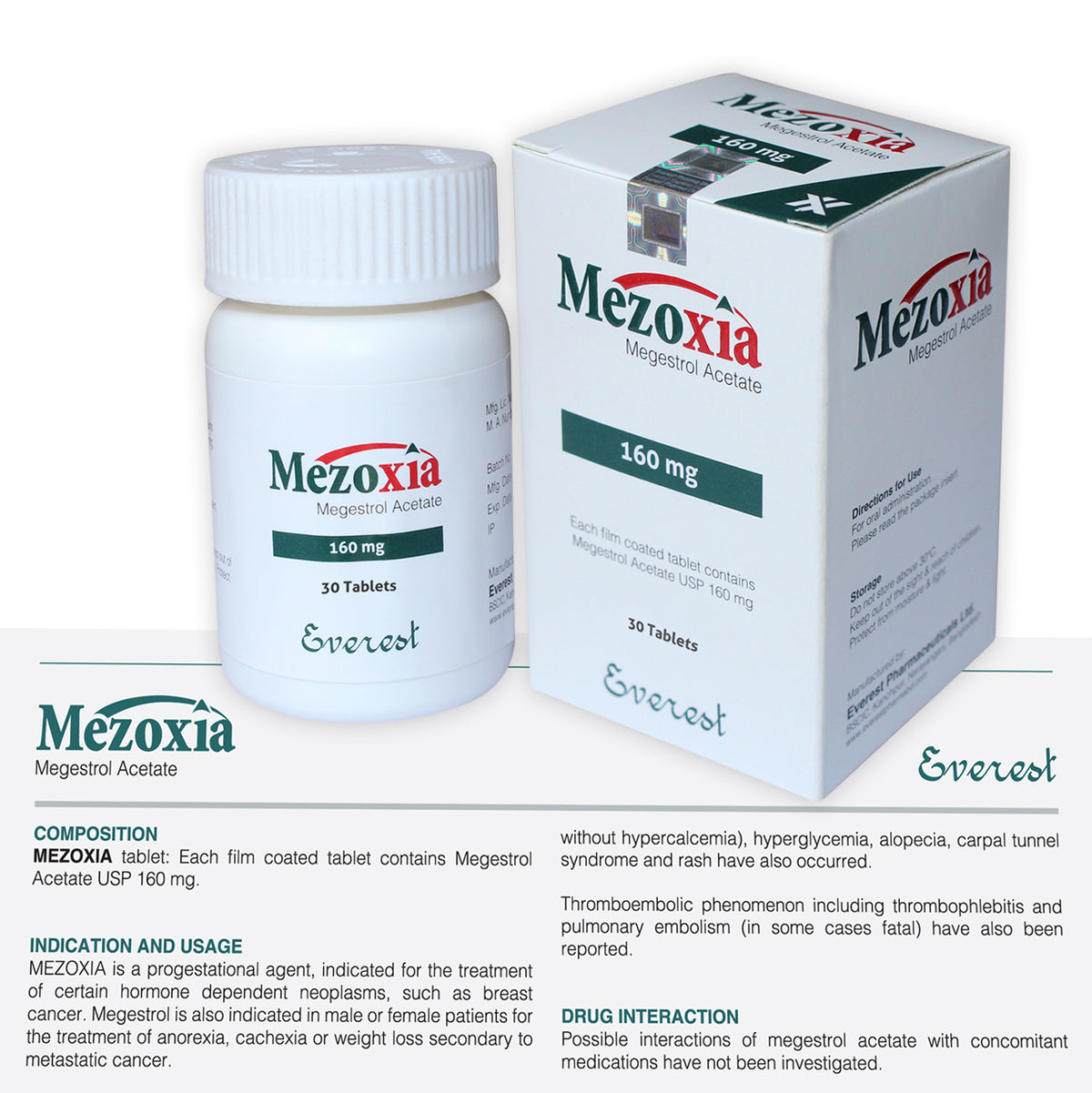 Mezoxia (Megestrol Acetate 160 mg)