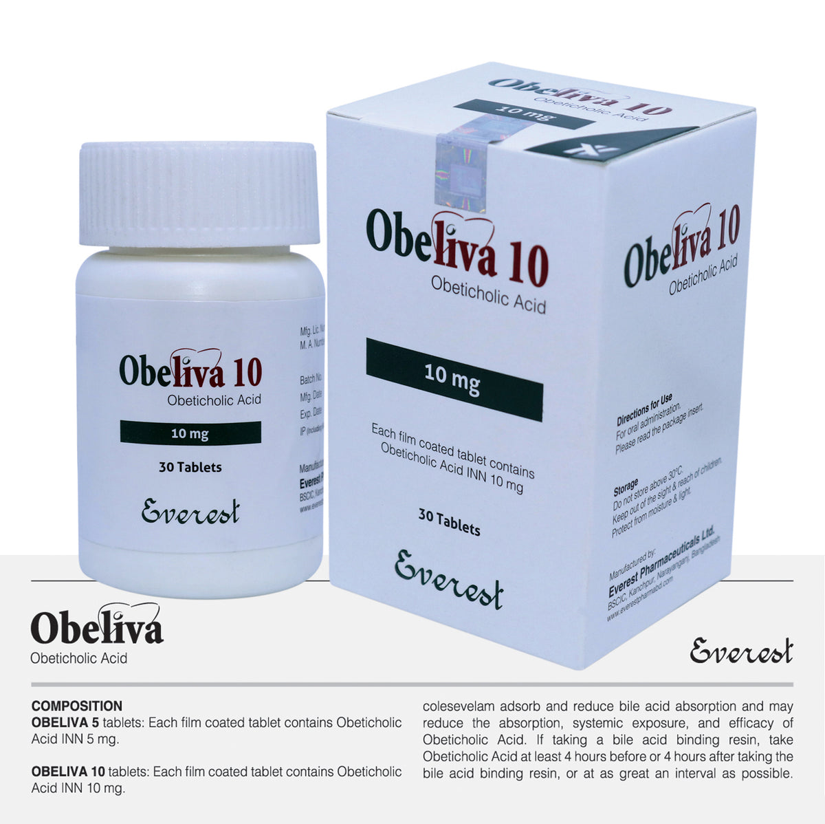 Obeliva 10(Obeticholic Acid INN 10 mg)