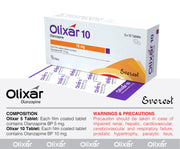Olixar 10(Olanzapine BP 10 mg Table)