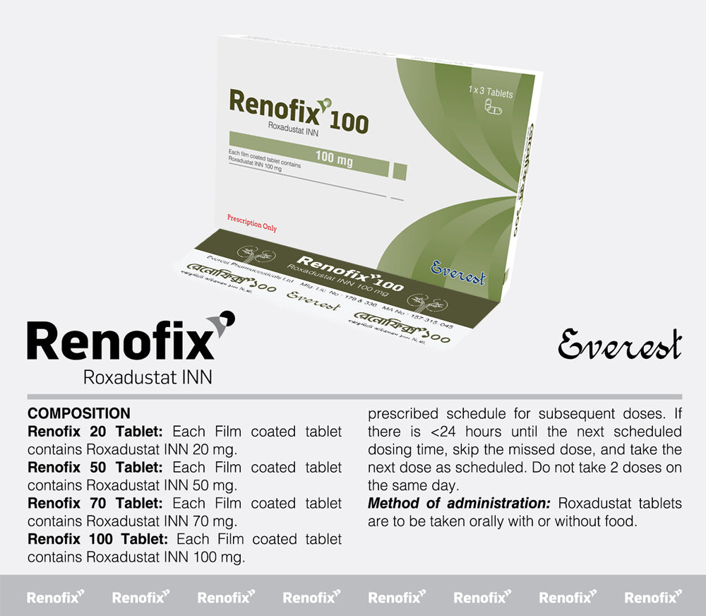 Renofix 100 (Roxadustat INN 100 mg)