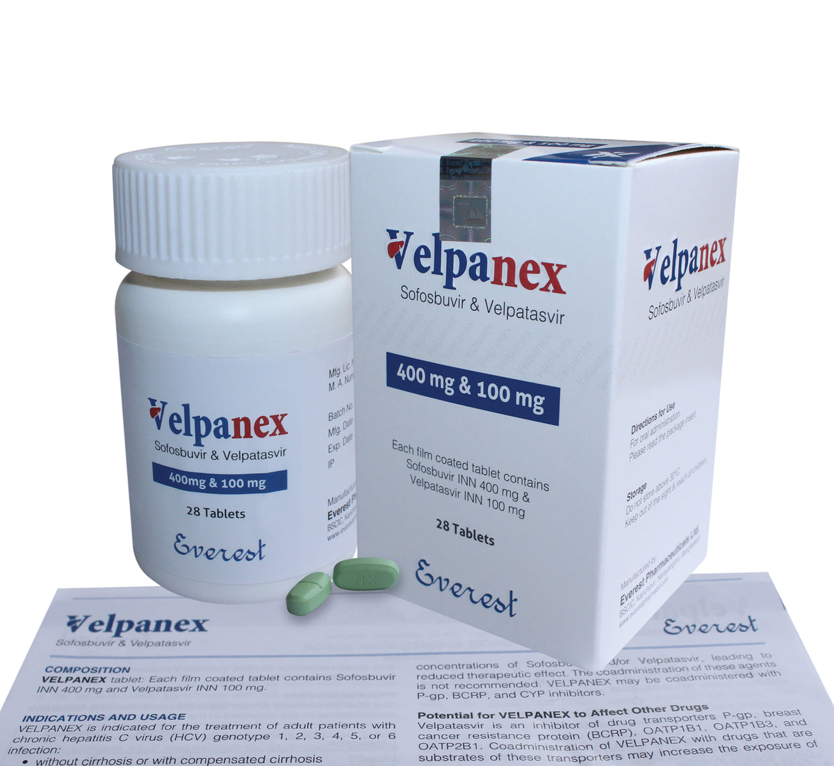 Velpanex (Sofosbuvir INN 400 mg & Velpatasvir INN 100 mg)