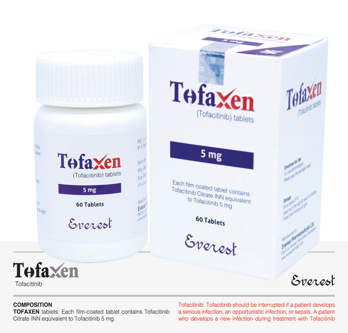 Tofaxen (Tofacitinib INN 5 mg Tablet)